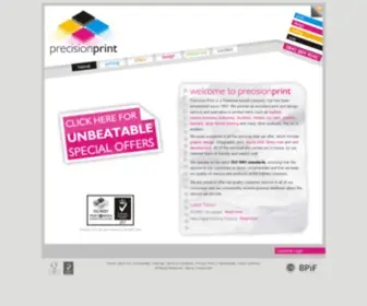 Precisionprint.co.uk(Colour Printing) Screenshot