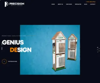 Precisionretailgroup.com(Custom Permanent POP Display design and manufacturing) Screenshot