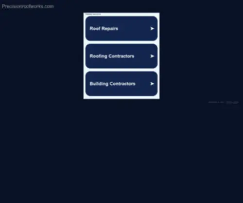 Precisionroofworks.com(Precisionroofworks) Screenshot