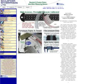 Precisionrules.com(Precision Measuring from Schlenker Enterprises Ltd) Screenshot