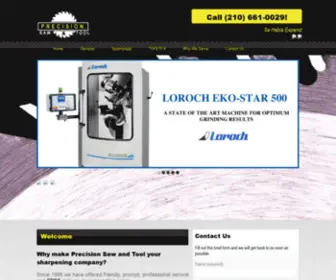 Precisionsawandtools.com(Precision Tool) Screenshot