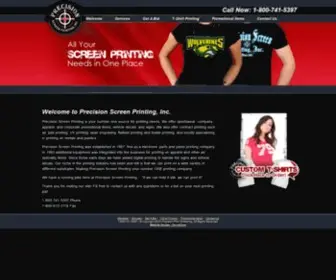 Precisionscreen-UT.com(Precision Screen Printing) Screenshot