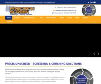 Precisionscreen.com.au(Precisionscreen Crushing & Screening Solutions Australia) Screenshot