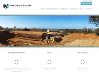 Precisionsetup.com(Temecula Concrete Company) Screenshot