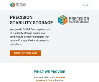 Precisionstabilitystorage.com(Precision Stability Storage) Screenshot