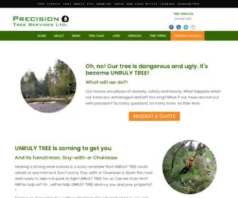 Precisiontreeservices.ca(Precision) Screenshot