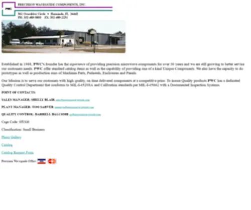 Precisionwaveguide.com(WAVEGUIDE) Screenshot