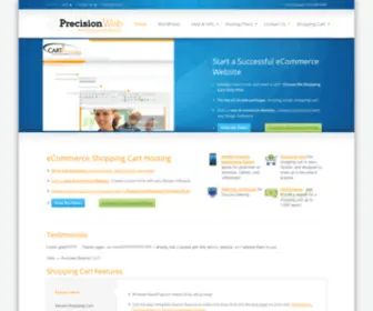 Precisionweb.net(ECommerce web Hosting) Screenshot