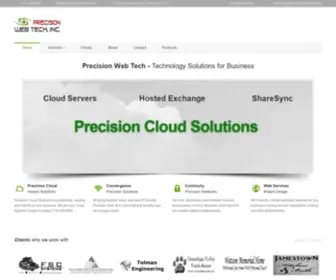 Precisionwebtech.com(Precision Web Tech) Screenshot