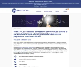 Precitools.it(PRECITOOLS utensili e attrezzature per lamiera e tubi) Screenshot