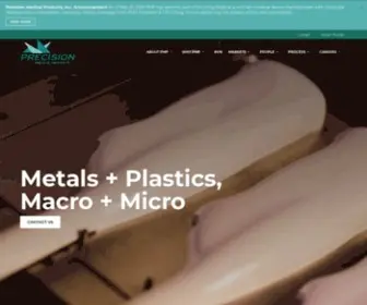 Precmed.com(Precision Medical Products) Screenshot