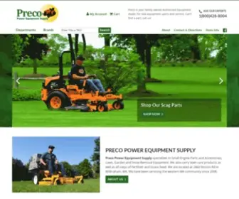 Precoparts.com(Preco Power Equipment Supply) Screenshot