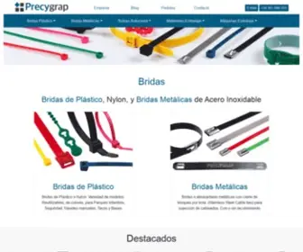 Precygrap.com(Bridas de Plástico y Nylon) Screenshot