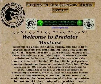 Predatormastersforums.com(Predator Masters) Screenshot