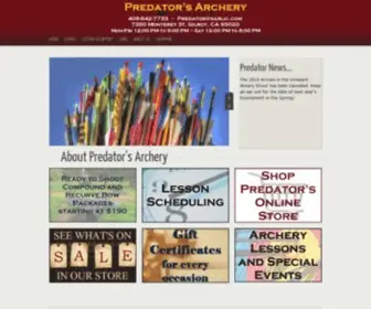 Predatorsarchery.com(The Predator’s staff) Screenshot