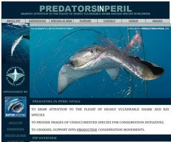 Predatorsinperil.org(Predators in Peril) Screenshot