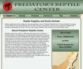 Predatorsreptile.com(Predators Reptile Center in Mesa Arizona) Screenshot