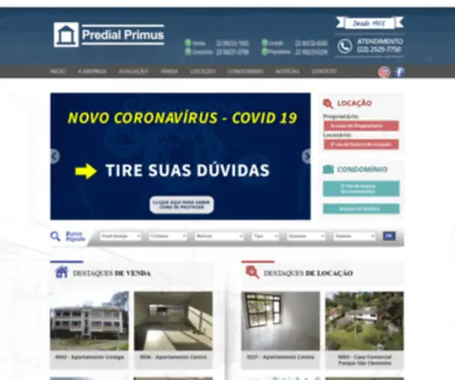 Predialprimus.com.br(Predial Primus) Screenshot