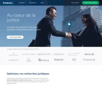 Predictice.com(La recherche et l'analyse juridique) Screenshot