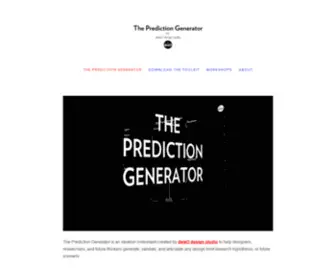 Prediction-Generator.org(The Prediction Generator) Screenshot