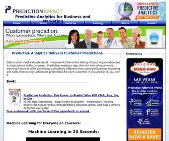 Predictionimpact.com(Predictive Analytics) Screenshot