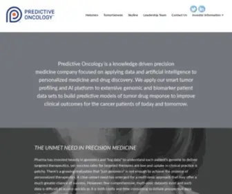 Predictive-Oncology.com(Predictive Oncology) Screenshot