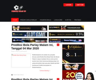 Prediksimalamini.com(Prediksi Bola Parlay Terjitu Dan Akurat Malam Ini) Screenshot