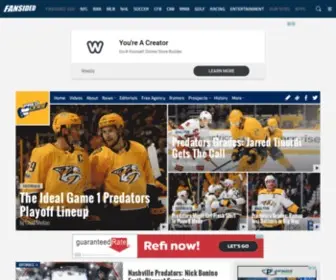 Predlines.com(A Nashville Predators Fan Site) Screenshot