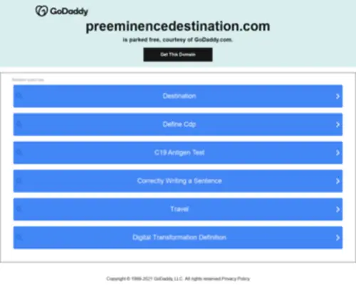 Preeminencedestination.com(Preeminencedestination) Screenshot