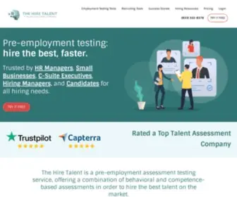 Preemploymentassessments.com(The Hire Talent's Pre Employment Testing) Screenshot