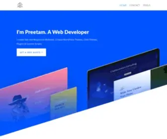 Preetam.org(WordPress Theme Design and Development) Screenshot