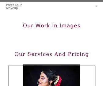 Preetkaurmakeup.com(Best Bridal Makeup Artist in Lucknow) Screenshot