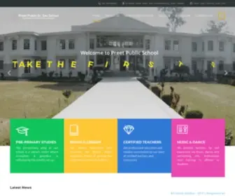 Preetpublicschool.in(Touch Stone From Where The Success Begins) Screenshot