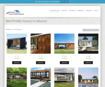 Prefabhouseslebanon.com(Prefabricated Houses for Sale in Lebanon starting price $5000) Screenshot