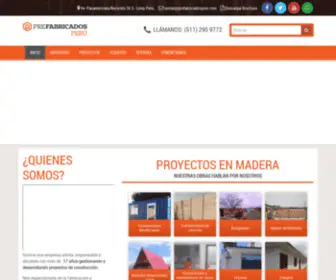 Prefabricadosperu.com(Prefabricados Perú) Screenshot