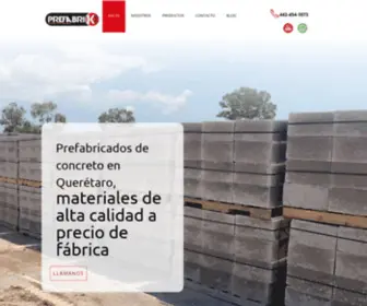 Prefabrik2Qro.com(Prefabricados de concreto) Screenshot