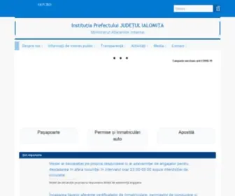 Prefecturaialomita.ro(Prefecturaialomita) Screenshot