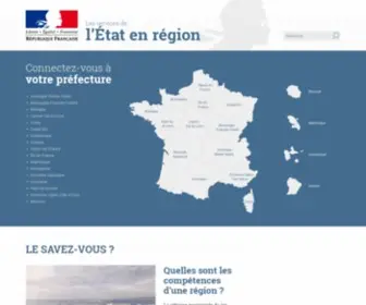 Prefectures-Regions.gouv.fr(Accueil) Screenshot