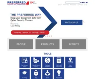 Preferred-MFG.com(Preferred Utilities Manufacturing Corporation) Screenshot