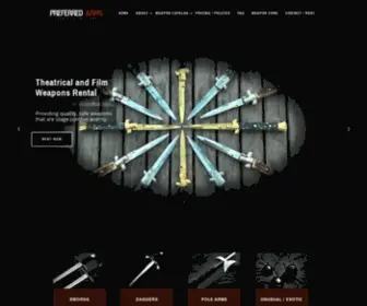 Preferredarms.com(Theatrical and Film Weapons Rental) Screenshot