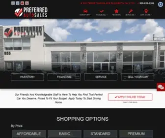 Preferredauto1.com(Elizabeth nj's preferred auto sales) Screenshot
