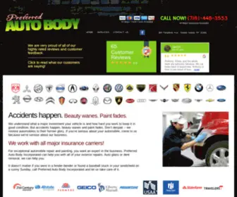 Preferredautobodysi.com(Auto Body Shop) Screenshot