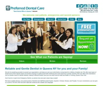 Preferreddentalcare.net(Queens Family Dentist) Screenshot