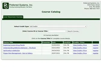 Preferrededucation.net(Preferred Systems) Screenshot