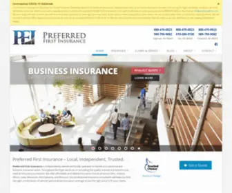 Preferredfirstinsurance.com(Preferred First Insurance) Screenshot