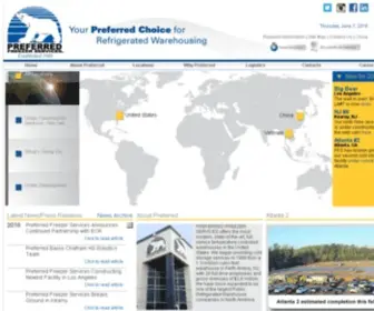 Preferredfreezer.com(Lineage Logistics) Screenshot