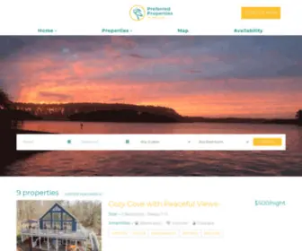Preferredgrouplakegaston.com(Preferred Properties on Lake Gaston) Screenshot