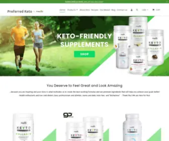 Preferredketo.com(Preferred Elements offers KEYTO line of premium supplements for ketogenic diet) Screenshot