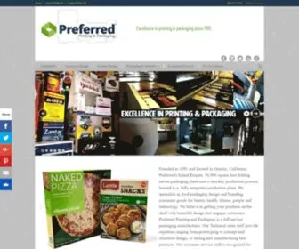 Preferredpnp.com(Excellence in Folding Carton Printing & Packaging Preferred Packaging & Printing) Screenshot