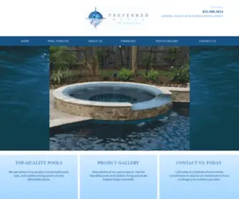 Preferredpoolsofhouston.com(Houston Pool Builders) Screenshot